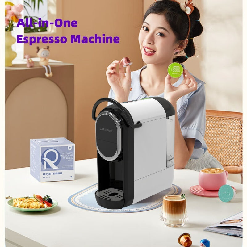 CapXsnob 5in1 Espresso Single Serve Coffee Machine, 19Bar for Nespresso Original/Dolce Gusto/K-Cup Pods/Ground Coffee/44mm ESE