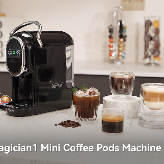 CAPXSNOB Magician1 Mini Multi Pods Coffee Machine for Nespresso, Dolce Gusto, Lavazza A Modo Mio, ESE 44mm, and Ground  Coffee